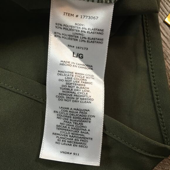 NWT Hurley Green Shorts Floral Woman Size Large - Picture 4 of 8